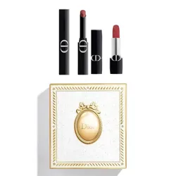 Set Son Dior Rouge Dior On Stage 390 Redwood Star + Velvet 720 Icone Kèm Hộp Quà