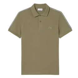 Áo Polo Nam Lacoste Regular Fit Logo Stripe Polo PH0897-BMY Màu Xanh Khaki Size 3