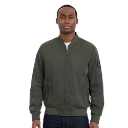Áo Bomber Nam Calvin Klein CK Men's Modern Flight Jacket CM21946-OLV Màu Xanh Olive Size S