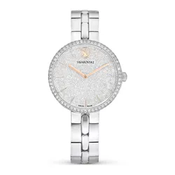 Đồng Hồ Nữ Swarovski&nbsp;Cosmopolitan Watch Swiss Made, Metal Bracelet, Silver Tone, Stainless Steel 5742475 Màu Bạc
