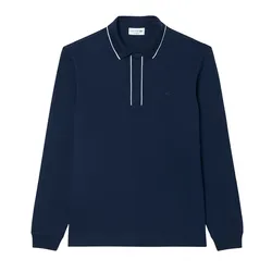 Áo Polo Lacoste Regular Fit Long Sleeved Paris Polo Shirt PH9988 166 Màu Xanh Navy Size 3
