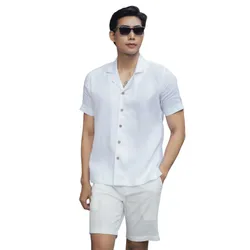 Quần Short Nam F2 Fashion & Freedom Linen SN21-T-29-0621 Màu Trắng Size 29