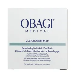 Tẩy Tế Bào Chết Obagi Clenziderm M.D. Resurfacing Multi-Acid Peel Pads 30 Miếng