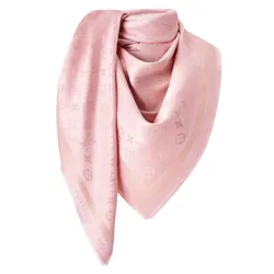 Khăn Quàng Cổ Nữ Louis Vuitton LV Monogram Shine Scarf M98617 Màu Hồng Nhạt