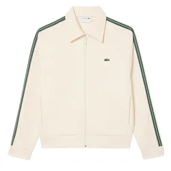 Áo Khoác Nỉ Lacoste Men's Made In France Zip-Up Sweatshirt SH5927 XFJ Màu Kem Size 4