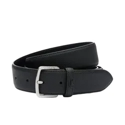 Thắt Lưng Nam Lacoste Men's Piqué-Effect Belt RC4099 - 000 Màu Đen Size 90