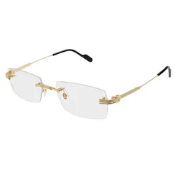 Kính Mắt Cận Nam Cartier CT0578O 001 Màu Vàng