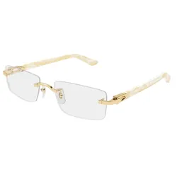 Kính Mắt Cận Nam Cartier CT0581O 003 Màu Gold Ivory