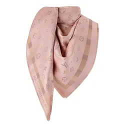 Khăn Choàng Nữ Louis Vuitton LV So Shine Monogram Scarf M98677 Màu Hồng Họa Tiết