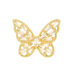 Cài Áo Nữ Meri Yellow Butterfly BR527 Màu Vàng Gold