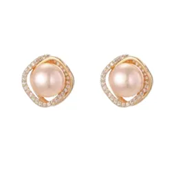 Khuyên Tai Nữ Kya Jewel Pearl Embrace JE26 Màu Trắng Xà Cừ