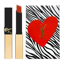 Son Lì Yves Saint Laurent YSL The Slim 1936 Firey Era Màu Đỏ Cam Gạch (Kèm Hộp + Túi Giấy)