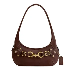Túi Đeo Vai Nữ Coach Belted Ergo Shoulder Bag 26 CEN81 Màu Nâu Trầm