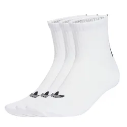 Set 3 Đôi Tất Unisex Adidas 3S 1/4 Socks 3P JV7423 Màu Trắng Size S