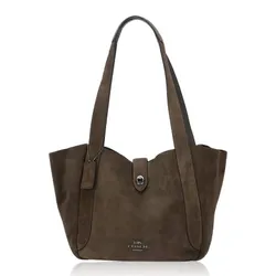 Túi Tote Nữ Coach Hadley Turnlock Tote CCC76 Màu Xanh Quân Đội