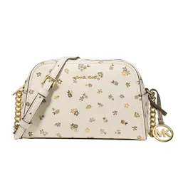 Túi Đeo Chéo Nữ Michael Kors MK Ashton Extra-Small Floral Printed Camera Crossbody Bag 35F6G9QC0Y Màu Kem