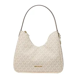 Túi Đeo Vai Nữ Michael Kors MK Nayla Small Signature Logo Hobo Shoulder Bag Cream 35F6G5ZH1B Màu Kem