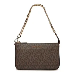 Túi Đeo Vai Nữ Michael Kors MK Borsetta 32F1GJ6W6B Marrone Shoulder Bag Màu Nâu Đen