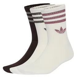 Set 3 Đôi Tất Unisex Adidas Ankle Socks With 3 Stripes Of Sparkle KR4214 Phối Màu Size XS