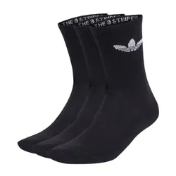 Set 3 Đôi Tất Cổ Cao Adidas IJ5613 Màu Đen Size S