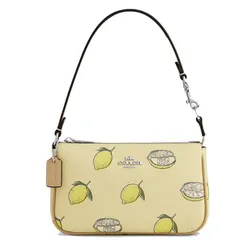 Túi Đeo Vai Nữ Coach Teri Mini Crossbody Bag With Lemon Print CAL21 Màu Vàng Be