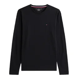 Áo Thun Dài Tay Nam Tommy Hilfiger Regular Fit XM05372 - 001 Màu Đen Size XS