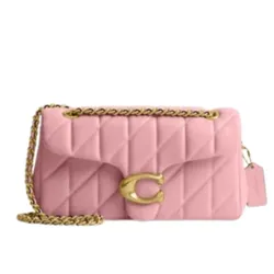 Túi Đeo Vai Nữ Coach Tabby Shoulder Bag 26 With Pillow Quilting Da Nappa Màu Hồng