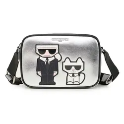 Túi Đeo Chéo Karl Lagerfeld Cat Camera Bag Màu Bạc Đen