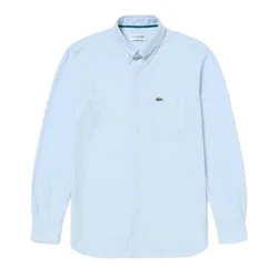 Áo Sơ Mi Nam Lacoste Regular Fit Jacquard Stripe Button Down Jersey CH007 - T01 Màu Xanh Dương Size 40