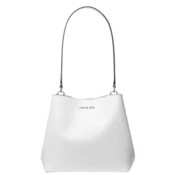 Túi Đeo Vai Nữ Michael Kors MK Pratt Medium Shoulder Bag 35S4S3FS2I Màu Trắng