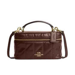 Túi Đeo Chéo Nữ Coach Rayner Crossbody Bag 18 With Quilting CEO22 IMPL Màu Nâu Gỗ