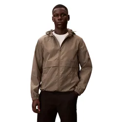 Áo Khoác Gió Nam Calvin Klein CK LS Aop Nylon Flange Windbreake RF522 - 030 Màu Nâu Size XS