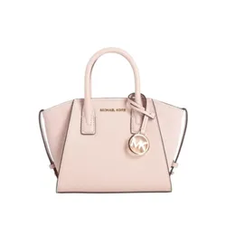 Túi Đeo Chéo Nữ Michael Kors MK Avril Extra-Small Leather and Suede Satchel Màu Hồng