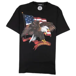 Áo Phông Nam DSquared2 Đại Bàng S79GC0004 Màu Đen Size S