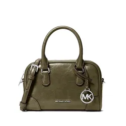 Túi Đeo Chéo Nữ Michael Kors MK Thompson Extra-Small Distressed Convertible Satchel 35F5S7OC0Y Màu Xanh Olive