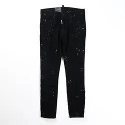 Quần Dài Nam Dsquared2 Icon Black Milky Wash Skater Màu Đen Size 44