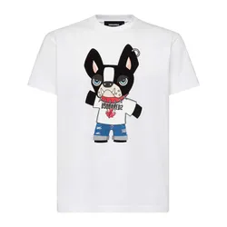 Áo Phông Nam Dsquared Cool Fit T-Shirt  S74GD1325D20020100 Màu Trắng Size S