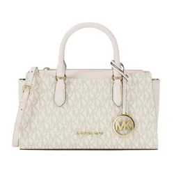 Túi Đeo Chéo Nữ Michael Kors&nbsp;MK Arden Small Signature Logo Messenger Bag 35S6G4XM1B Màu Trắng