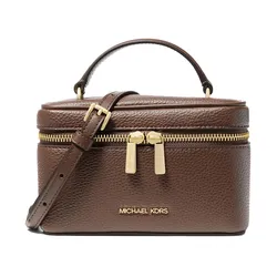 Túi Đeo Chéo Nữ Michael Kors MK Vivi Small Vanity Crossbody Bag 35F6GVFC5L Màu Nâu
