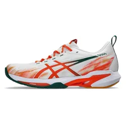 Giày Tennis/Pickleball Nam Asics Sonicsmash FF 1041A538.100 Màu Trắng Phối Cam Size 41.5