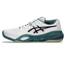 Giày Tennis/Pickleball Nam Asics Resolution Wide 1041A487.104 Màu Trắng - Xanh Green Size 40