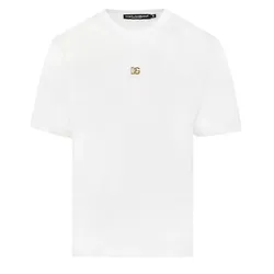 Áo Phông Nam Dolce & Gabbana D&G Logo Màu Trắng Size 46