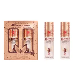 Set Xịt Khóa Nền Trang Điểm Charlotte Tilbury Airbrush Flawless Mini Setting Spray Kit (2 x 34ml)