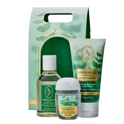 Set Dưỡng Thể, Sữa Tắm Và Nước Rửa Tay Khô Bath & Body Works Aromatherapy Stress Relief Eucalyptus Spearmint 3 Món