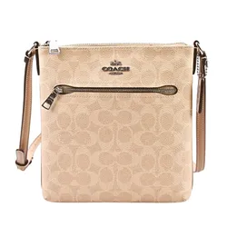 Túi Đeo Chéo Nữ Coach Mini Rowan File Top Zip Crossbody Bag Signature Canvas CW325 Màu Beige