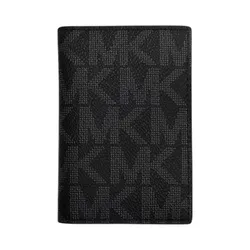 Ví Đựng Thẻ Nam Michael Kors MK Card Case Monogram Black Màu Đen