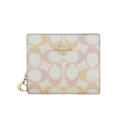 Ví Nữ Coach Snap Wallet In Signature Canvas CEC37 Phối Màu