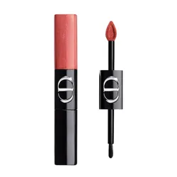 Son Kem Hai Đầu Dior Rouge Dior Sequin Liquid Duo Limited Edition 885 Meringue Màu Hồng Đào Nude