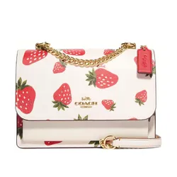 Túi Đeo Chéo Nữ Coach Klare Crossbody With Wild Strawberry Print CH333 Màu Trắng