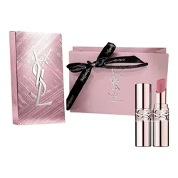 Set Son Dưỡng Yves Saint Laurent YSL Loveshine Candy Glow Lip 44B Màu Hồng Đất (Box Hồng)